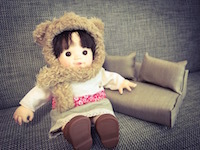 ぽぽちゃんやメルちゃんのおもちゃ家具ソファ2